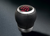 STI  Leather Shift Knob w/ Red Lettering
