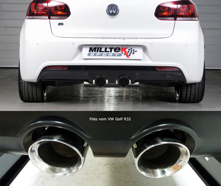 Milltek Catback Golf 6 R polished tips