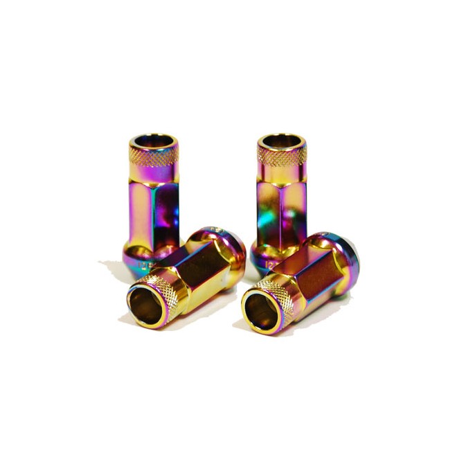 Muteki SR48 Neo Chrome Open Ended Lug Nuts 12X1.25 