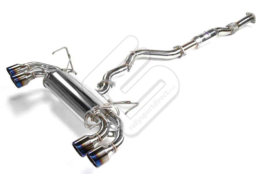 Invidia Q300 Cat Back Exhaust Titanium Tip - Subaru WRX STI Hatchback 2008-2014 