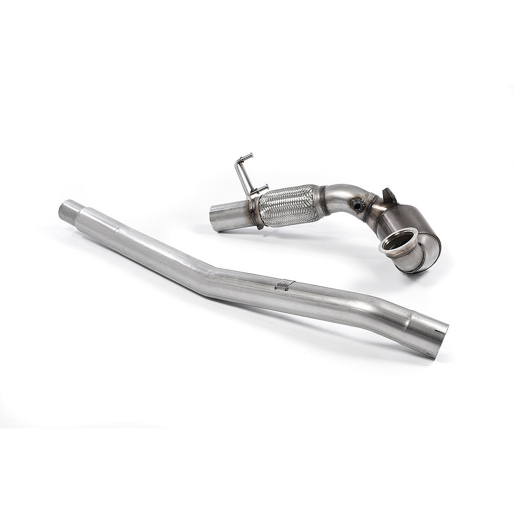 Milltek High Flow Downpipe mit Zulassung Golf 7R / 7.5R Audi S3 8V, Seat Cupra 300 ST