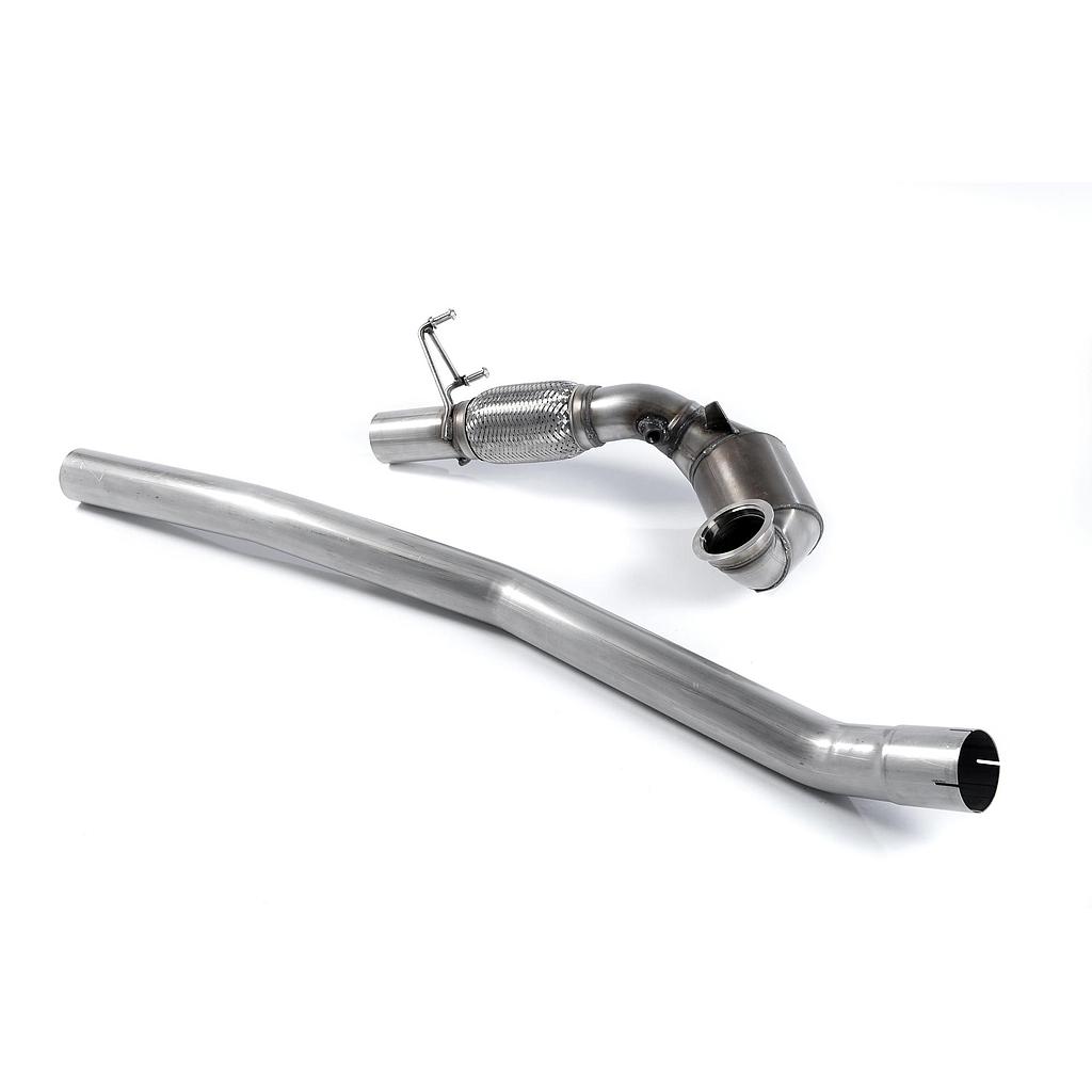  Milltek Large Bore Downpipe with Hi-Flow Sports Catalyst (For Milltek Cat-Back)  Golf 7R 7.5R Audi S3 8V