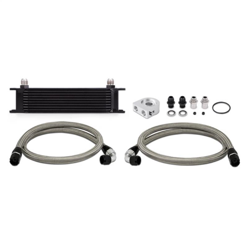 Mishimoto Universal 10 Row Oil Cooler Kit, Black
