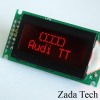 Zada Tech Audi TT, A3, S3, RS3, A4, S4, RS4 Red LCD Multi Gauge - OEM Looking