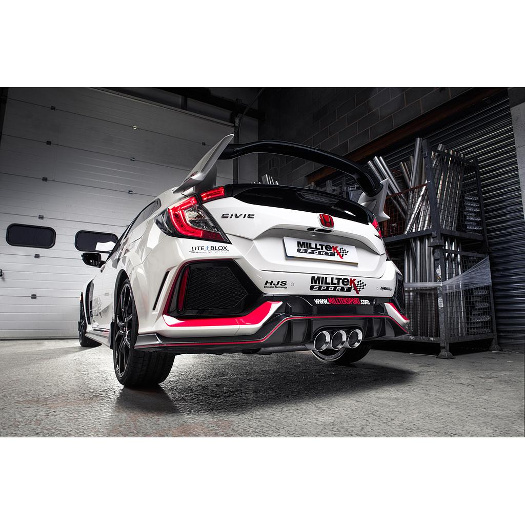 Milltek Cat-back Resonated (EC Approved) Honda Civic Type R FK8