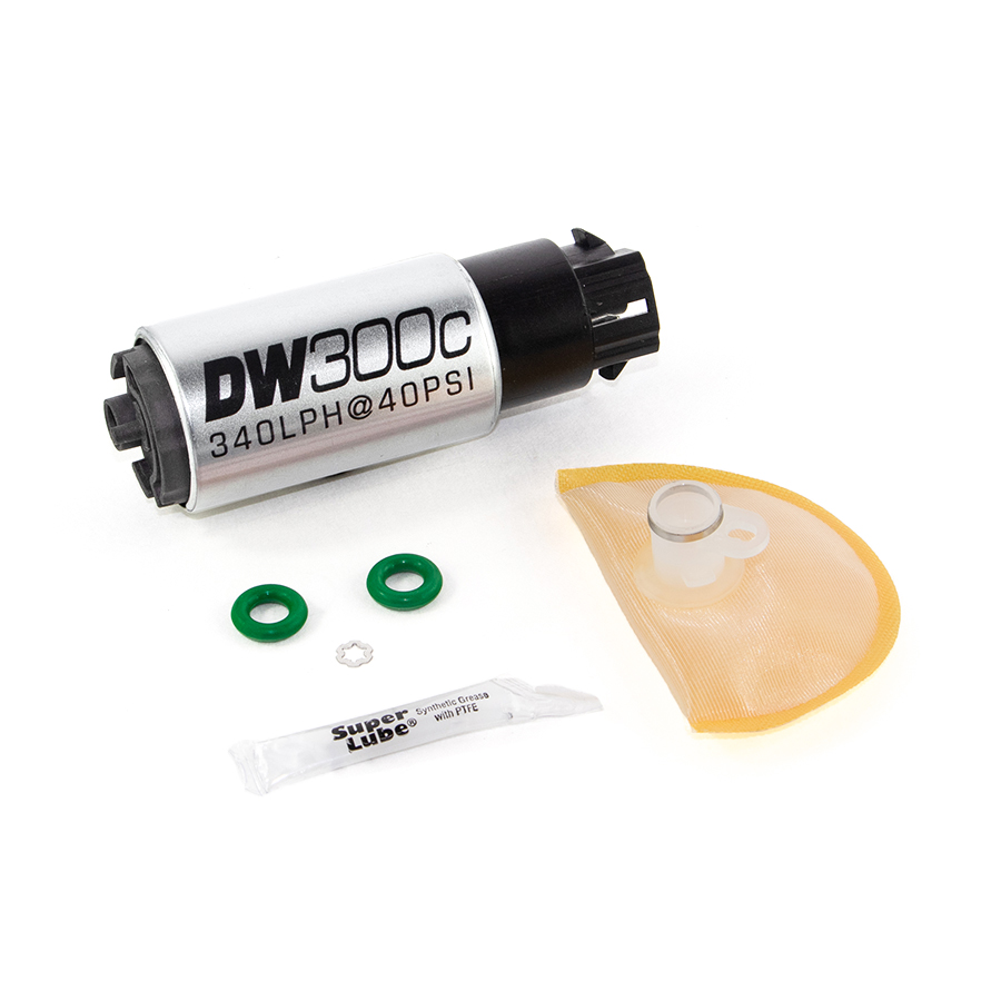 DeatschWerks DW300c Series Fuel Pump w Install Kit Subaru Models inc. 2008-2014 WRX 2008+ STI 