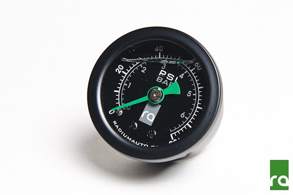 Radium Engineering Fuel Pressure Gauge with 8AN ORB Adapter