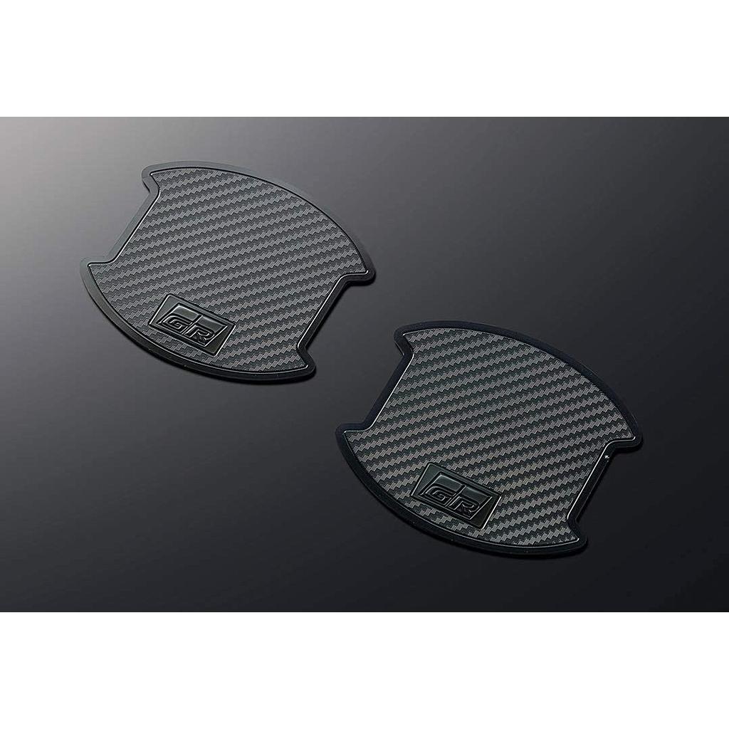 TRD Door Handle Protector Set - Black Carbon Pattern Small