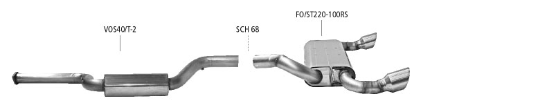 Bastuck Catback for Focus RS MK2