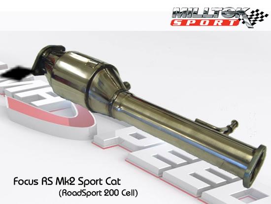 Milltek Sport Focus RS Mk2 2009 Hi-Flow SPORT CAT (200 Cell)