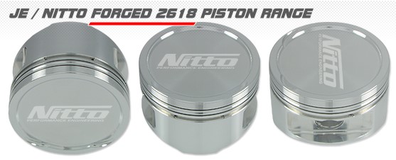 NITTO FORGED Pistons SUBARU EJ25 100.0MM / +0.020'' MY08-